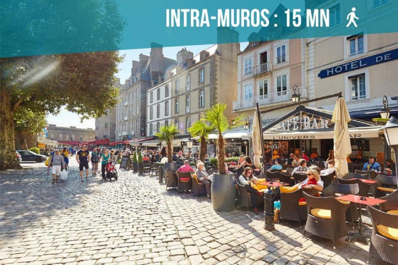 Logement Entier Saint Malo Vue Mer, Proche Ferry, Commerces Et Plage Solidor 50 M Kültér fotó