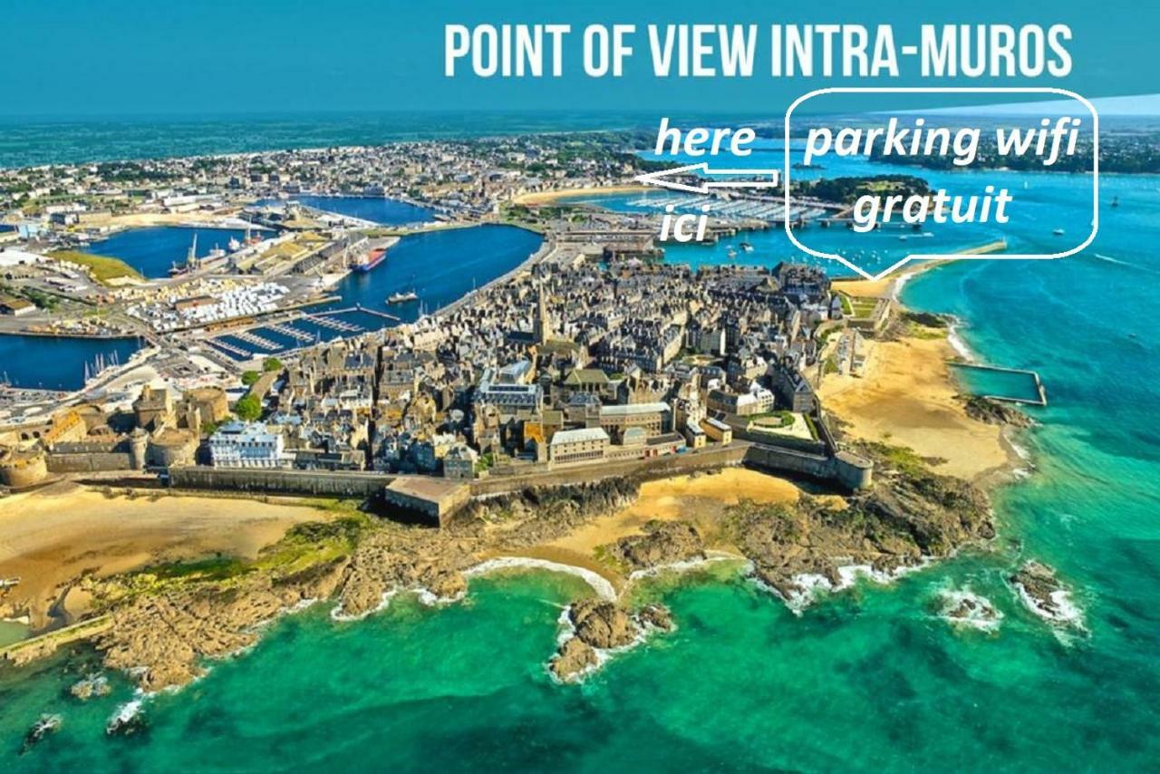 Logement Entier Saint Malo Vue Mer, Proche Ferry, Commerces Et Plage Solidor 50 M Kültér fotó